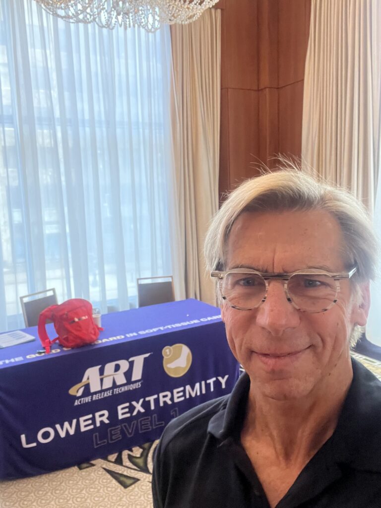 Dr. Geron Cowherd, DC, at the Mont Royal Active Release Technique (ART) Lower Extremity Level 1 Seminar